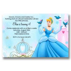 Cinderella Birthday Party on Birthday Party Invitations   It S Cachet  Baby